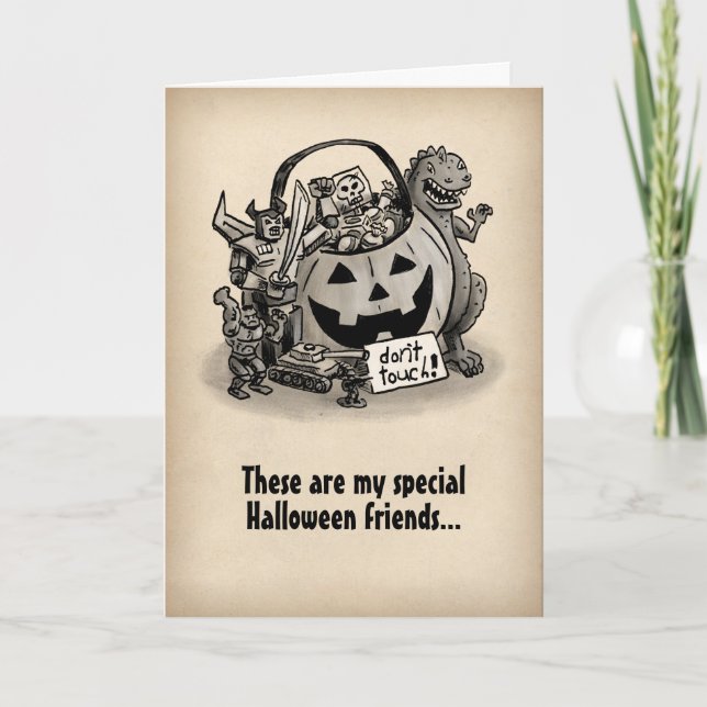 Don't touch my candy | Halloween Card (Front)