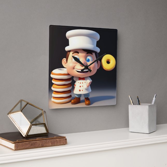 Dont Touch My Donuts, Wall Clock (Office)