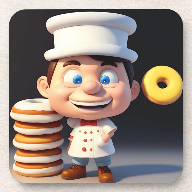 Dont Touch My Doughnuts, Coaster Set (Front)