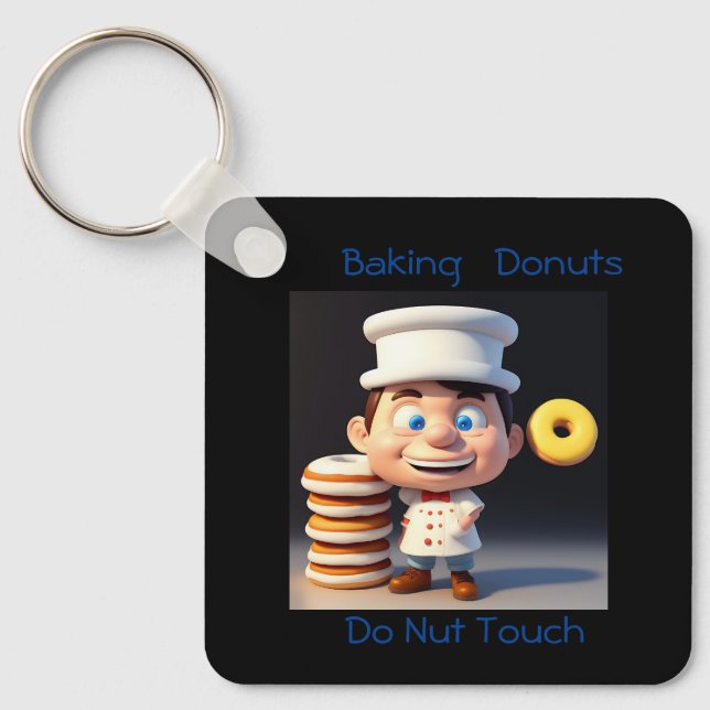 Dont Touch My Doughnuts, Keyring (Front)