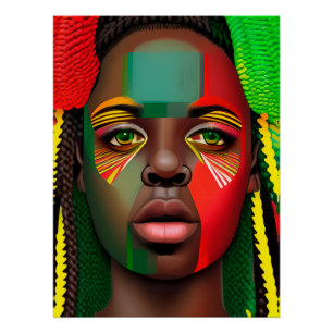 Don't Touch My Hair Black Melanin Afro Queen Crown Poster