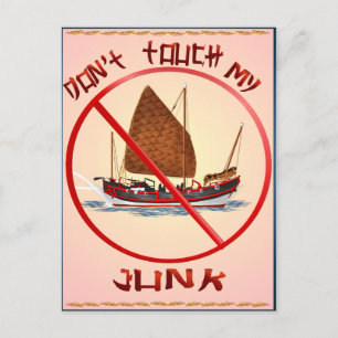 Dont Touch My Junk Postcard