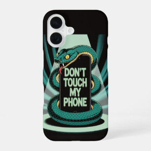 Don't touch my phone iPhone 16 case