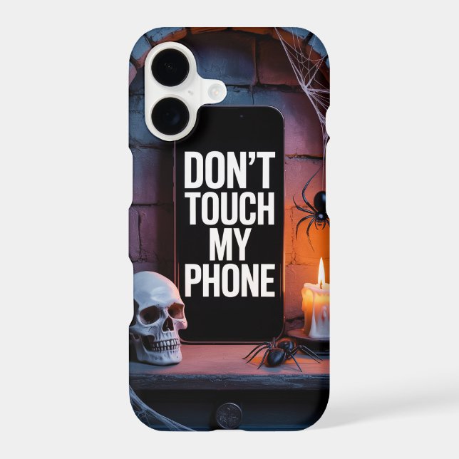 Dont Touch My Phone Scary Skull  (Back)