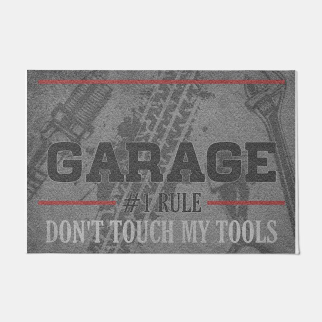 Don't Touch My Tools Funny Doormat (Front)