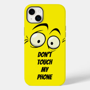 Don't Touch Phone  Yellow iPad Case & Skin