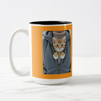 Don't Touch, Purr-fect Cat Mom, Two-Tone Coffee Mug