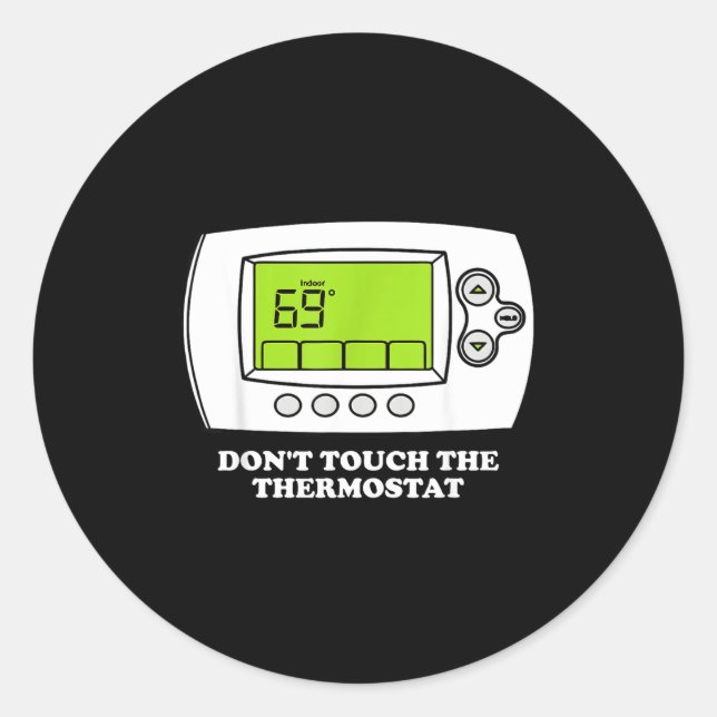 Don't Touch The Tat Apparel  Classic Round Sticker (Front)