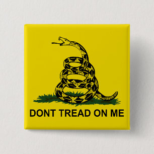 Don't Tread On Me 15 Cm Square Badge