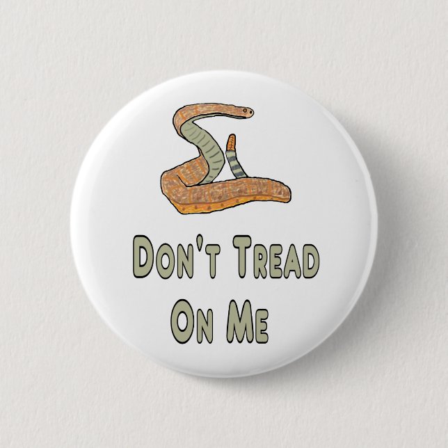 Don't Tread On Me 6 Cm Round Badge (Front)