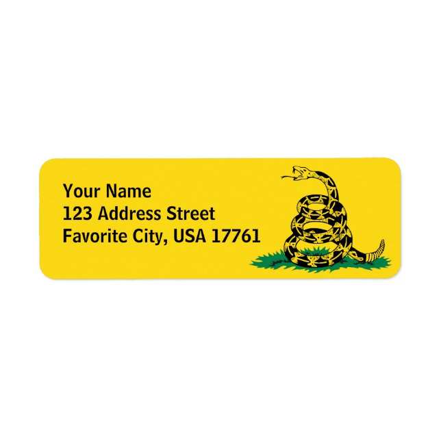 Don't Tread On Me Address Labels (Front)