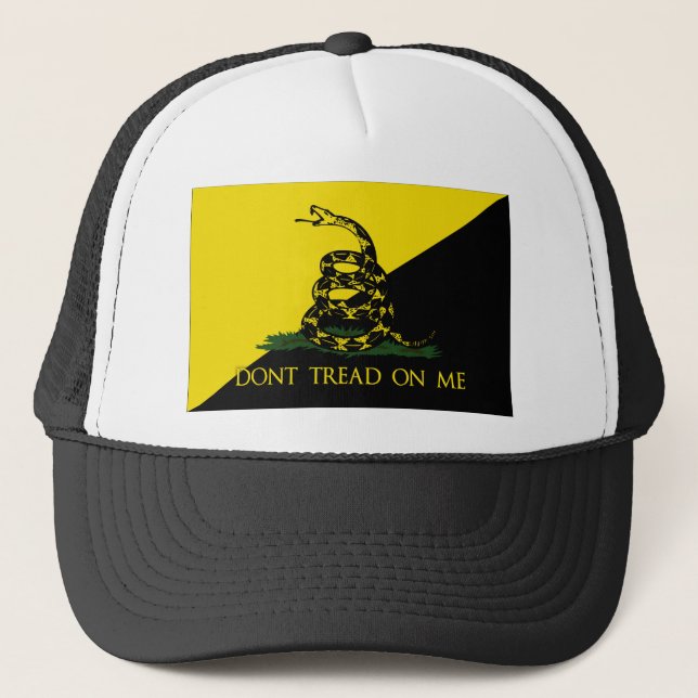 Dont Tread On Me Anarchist Flag Trucker Hat (Front)