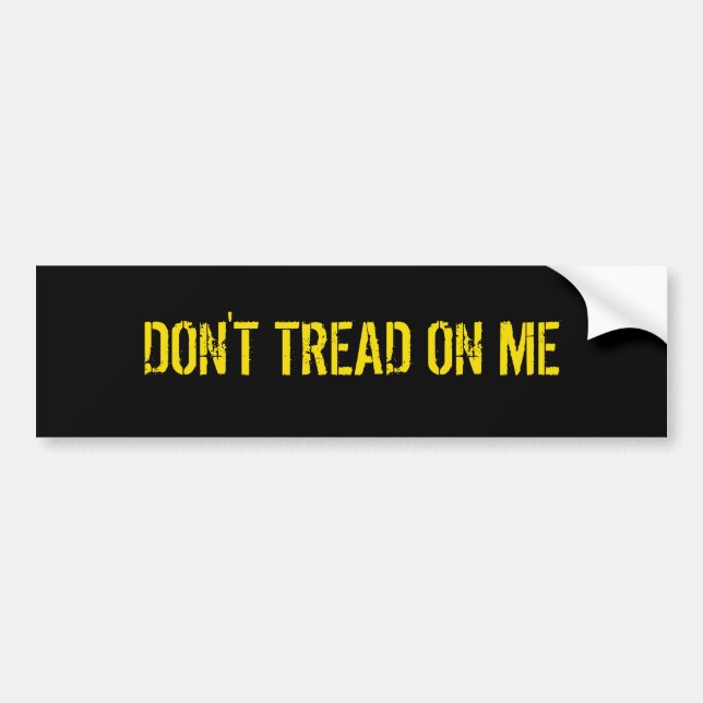 DON'T TREAD ON ME BUMPER STICKER (Front)