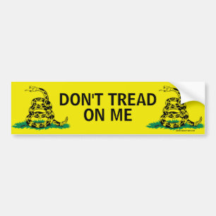 DON'T TREAD ON ME BUMPER STICKER