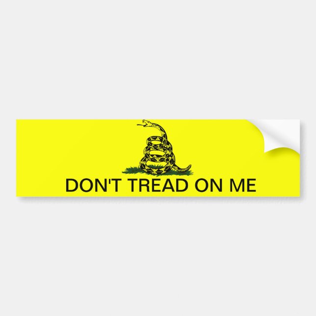 DON'T TREAD ON ME BUMPER STICKER (Front)