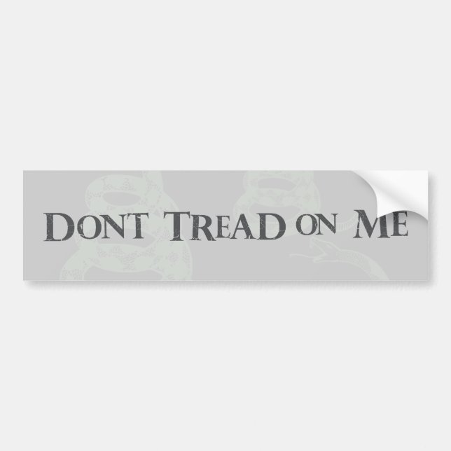 Don't Tread on Me Bumper Sticker (Front)