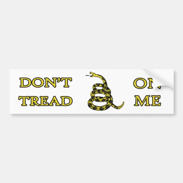 DON'T TREAD ON ME Bumper Sticker (Front)