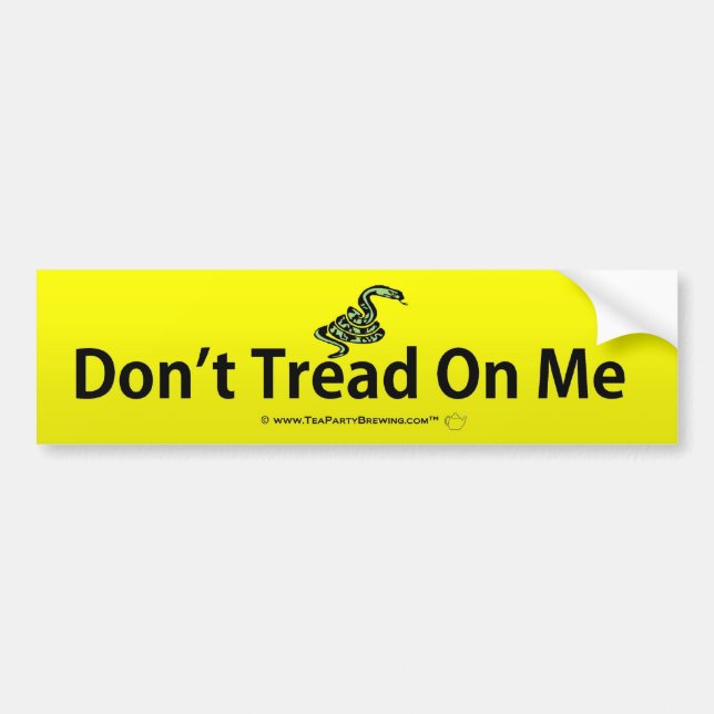 Don't Tread On Me Bumper Sticker (Front)