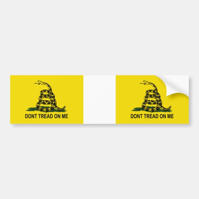 dont tread on me bumper sticker (Front)