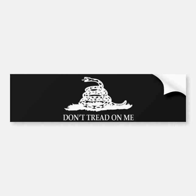 Don't Tread On Me Bumper Sticker (Front)