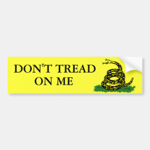 DON'T TREAD ON ME BUMPER STICKER