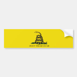 Don't Tread On Me Bumpersticker Gadsden Flag Bumper Sticker