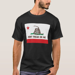 DONT TREAD ON ME -- CALIFORNIA STATE FLAG T-Shirt