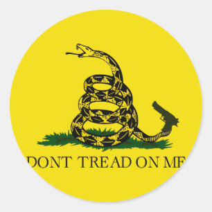 Don't tread on me! classic round sticker
