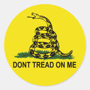 Dont Tread On Me Classic Round Sticker