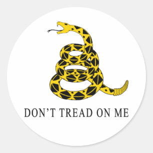 Don't Tread on Me Classic Round Sticker