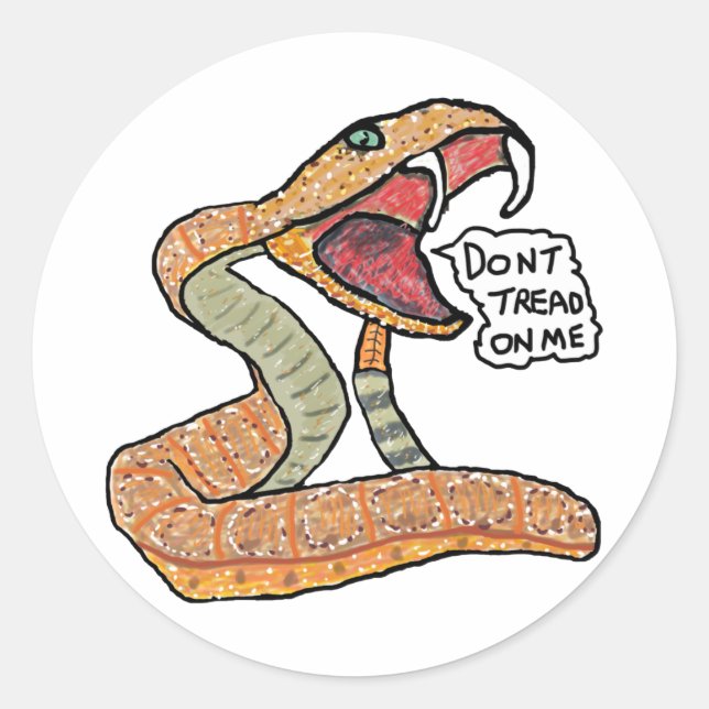 Dont Tread On Me Classic Round Sticker (Front)