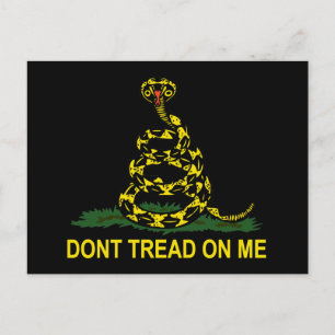 Dont Tread On Me Cobra Postcard