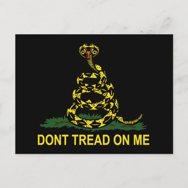 Dont Tread On Me Cobra Postcard (Front)