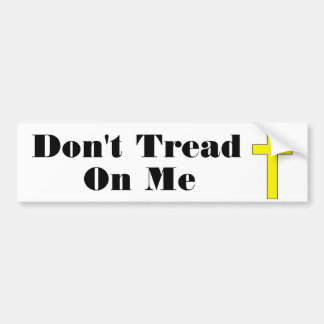 Don't Tread On Me  Cross Religious Freedom Sticker