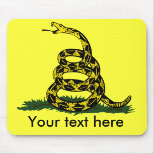 Don't tread on me cusatomizable mouse pad