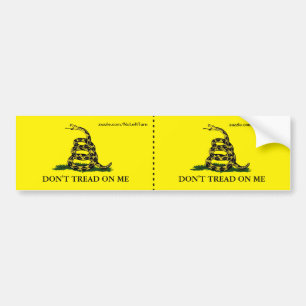Don't Tread On Me Double Bumper Sticker