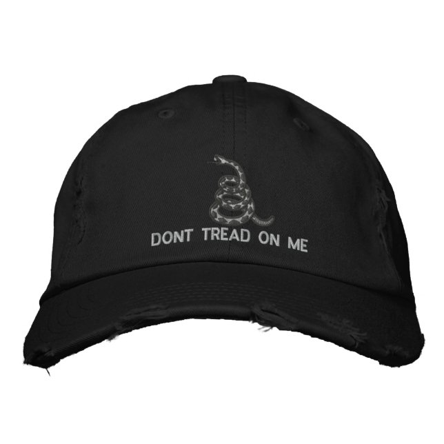 Don't Tread On Me Embroidered Hat (Front)
