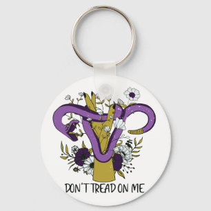 Don't Tread On Me Feminist Key Ring