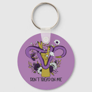 Dont Tread On Me Feminist Key Ring