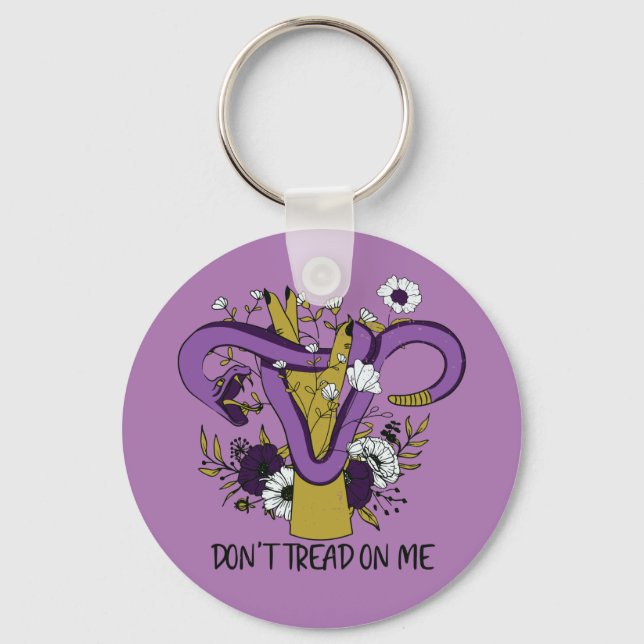 Dont Tread On Me Feminist Key Ring (Front)