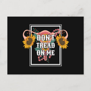 Don't Tread On Me Feminist Pro Choice Postcard