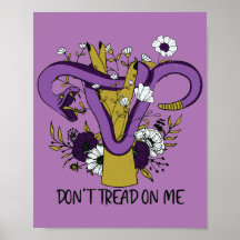 Don't Tread On Me Feminist Purple