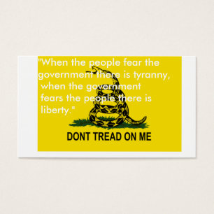 Dont tread on me flag cards