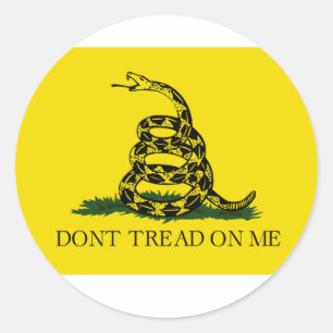 Don't Tread on Me Flag Classic Round Sticker