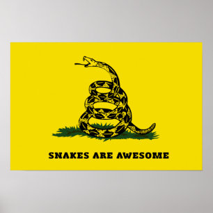 Don't tread on me flag parody poster