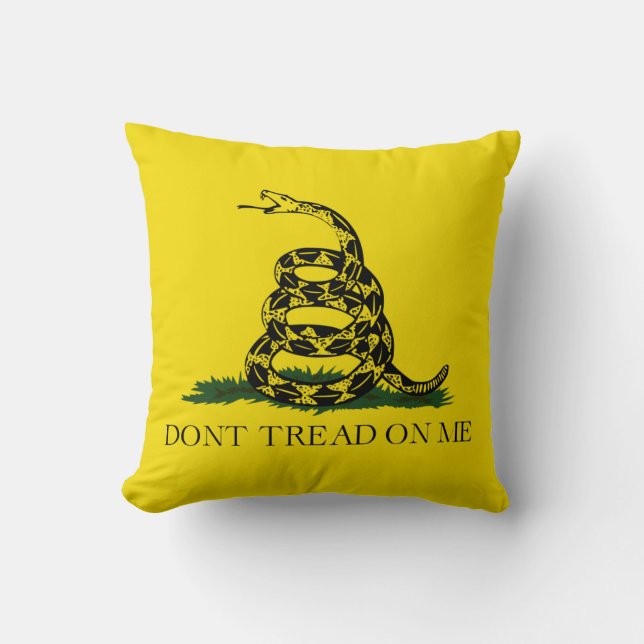 Don't Tread on Me Gadsden American Flag Cushion (Front)