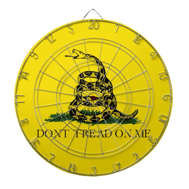 Don't Tread on Me Gadsden American Flag Dartboard (Front)