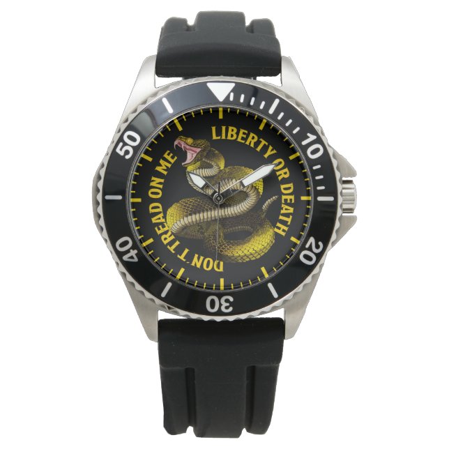 Don't Tread On Me Gadsden Flag 2nd Amendment Watch (Front)