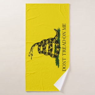 Don't Tread on Me Gadsden flag Bath Towel