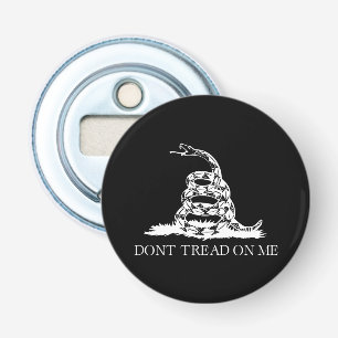 Don't tread on me Gadsden Flag Black Yellow Bottle Opener